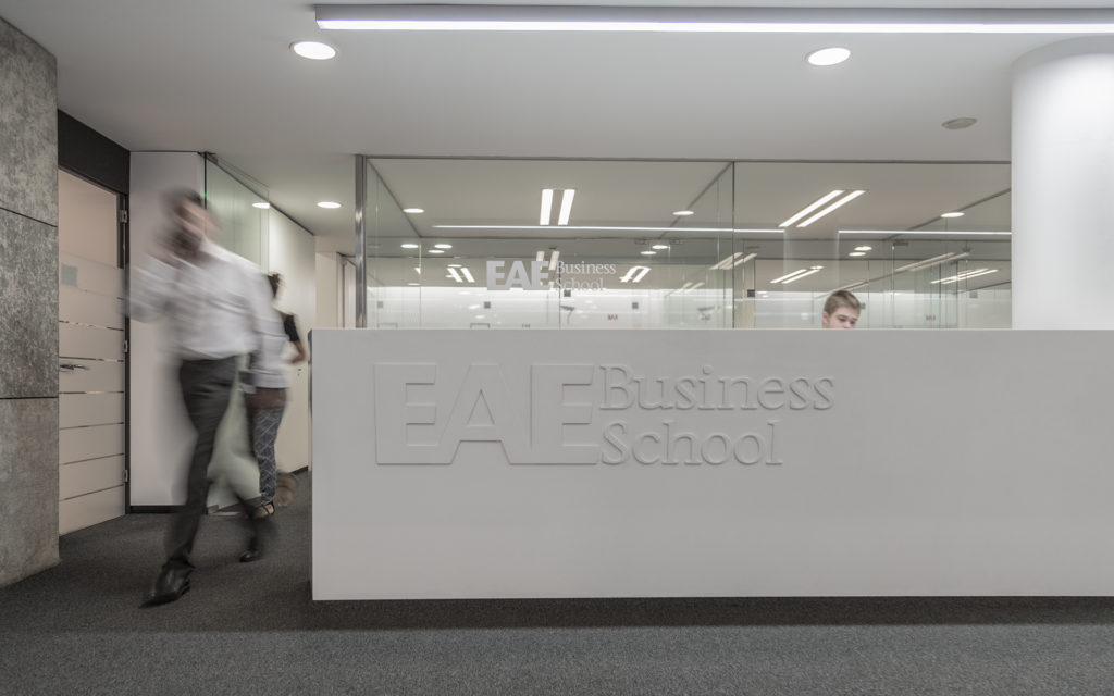 EAE Business School Lobby Design Front View