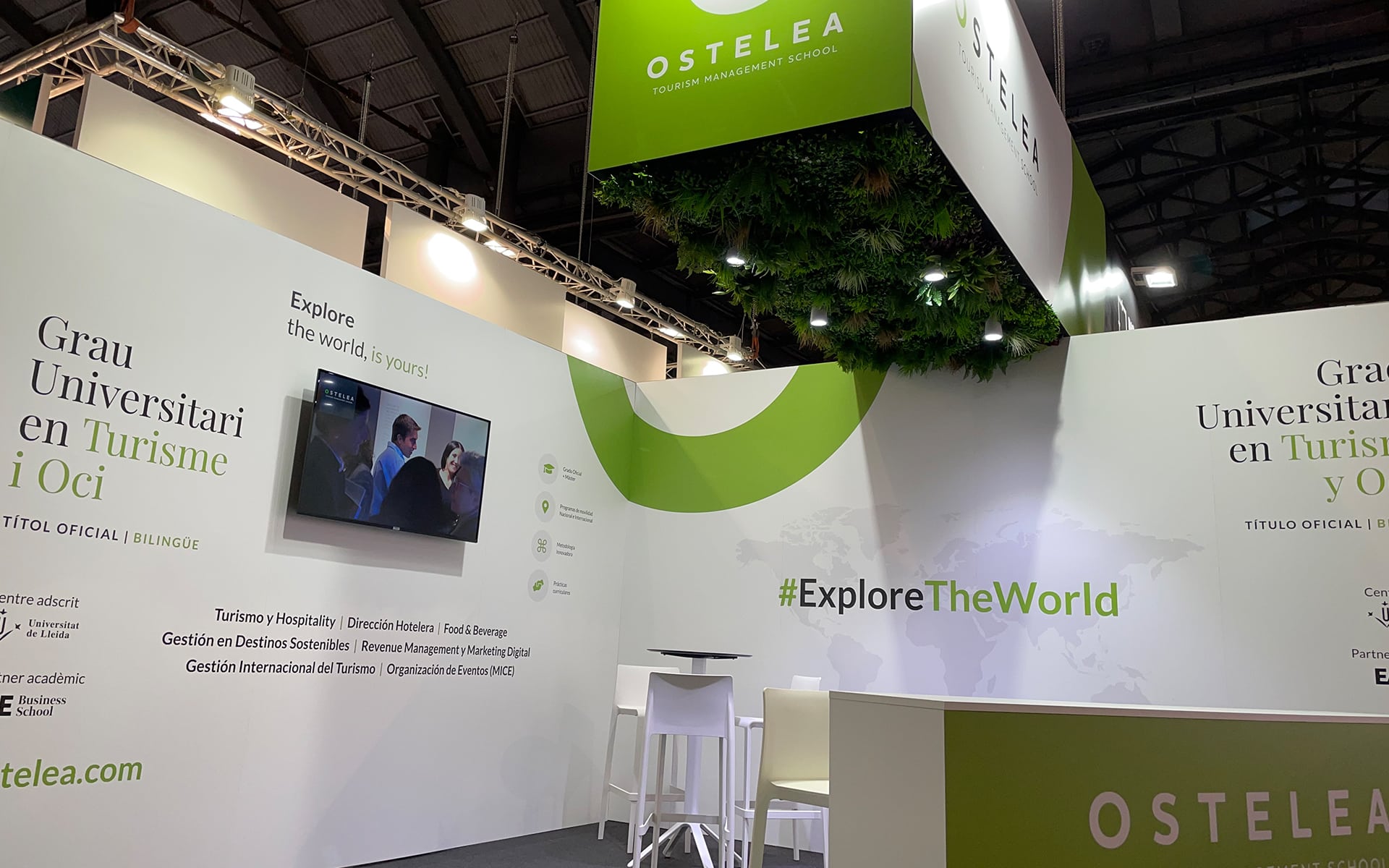 Ostelea booth at Ensenyament, a greener world