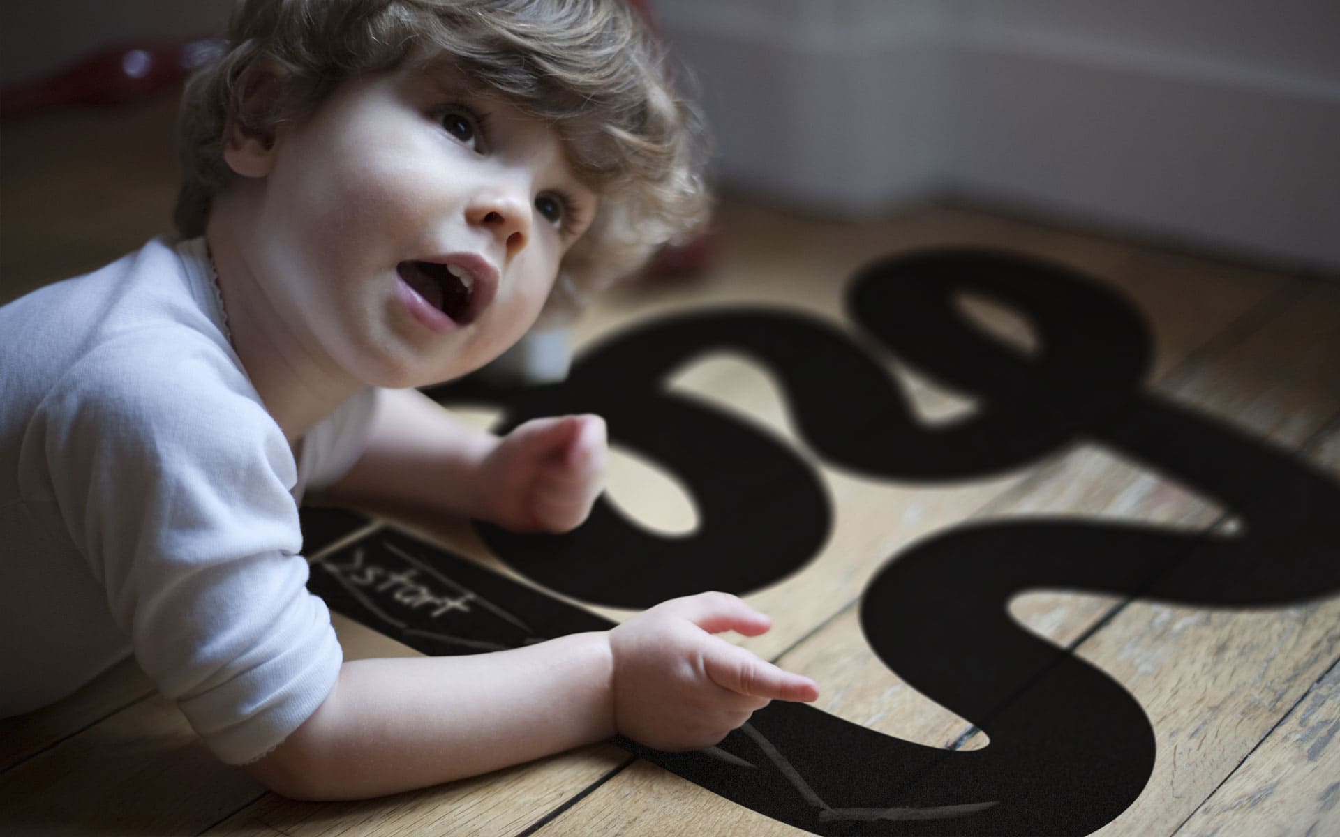 Toys in a vinyl. Simple product design for children